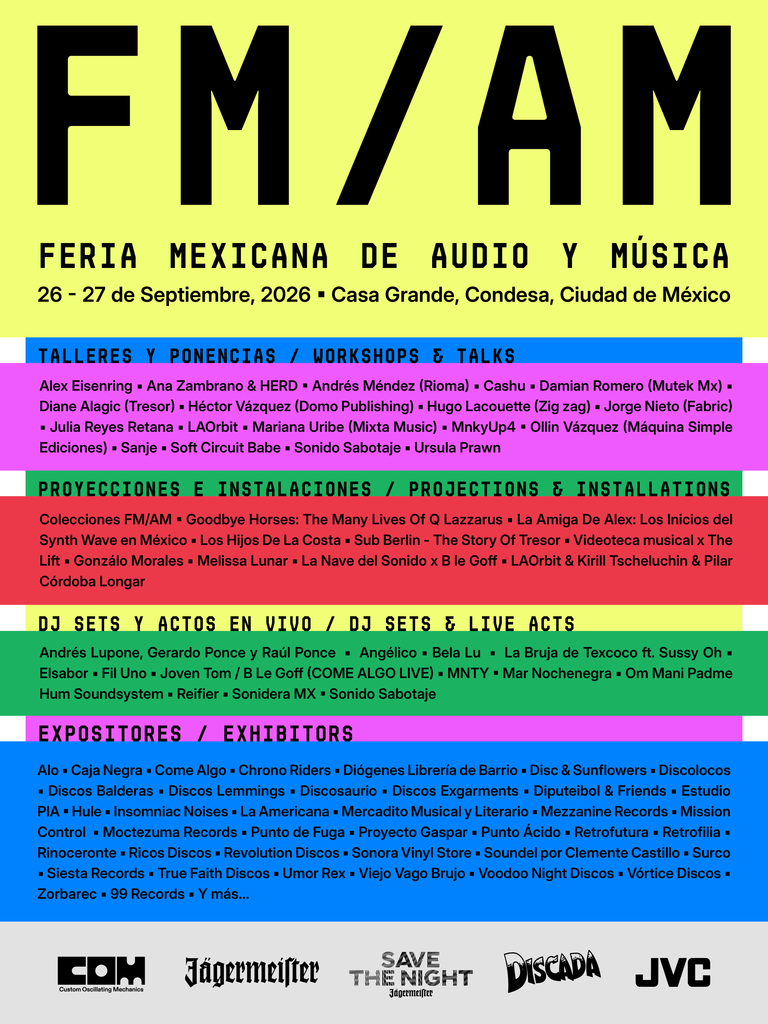 FM/AM 2026: un fin de semana para perderse entre discos, música y cultura fmam carteles 0209 general